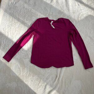 Lululemon Love Long-Sleeve Shirt - Size 4 Magenta